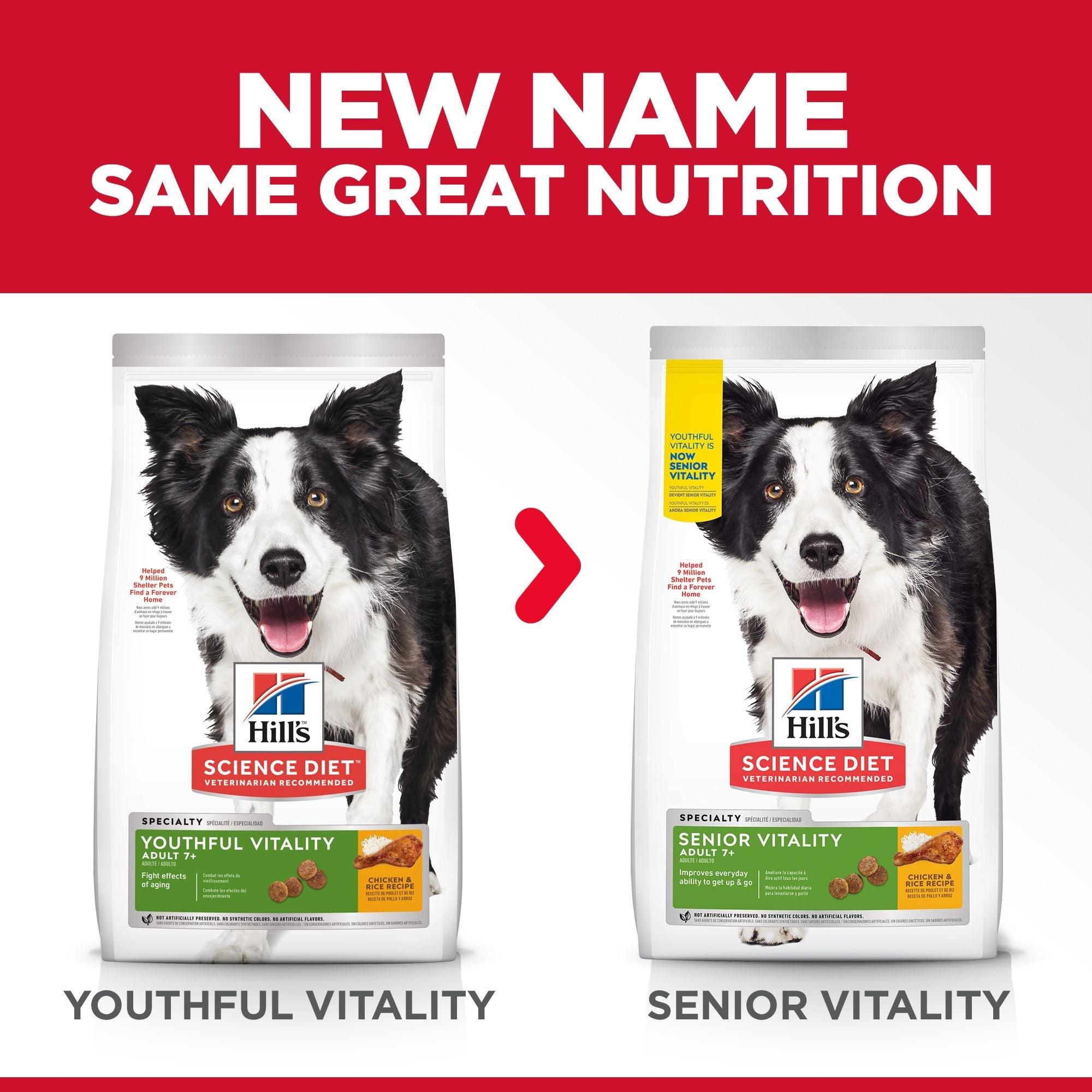 Hill’s – Science Diet – Adult Dog (7+) – Senior Vitality - The Pet Standard