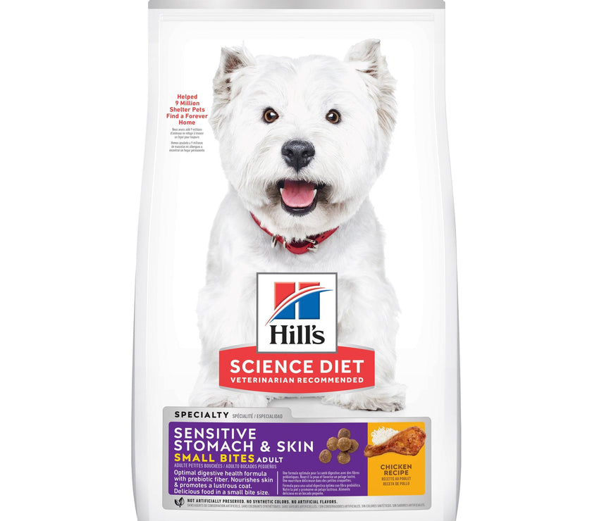 Hill’s – Science Diet – Adult Dog – Sensitive Stomach & Skin – Small Bites - The Pet Standard