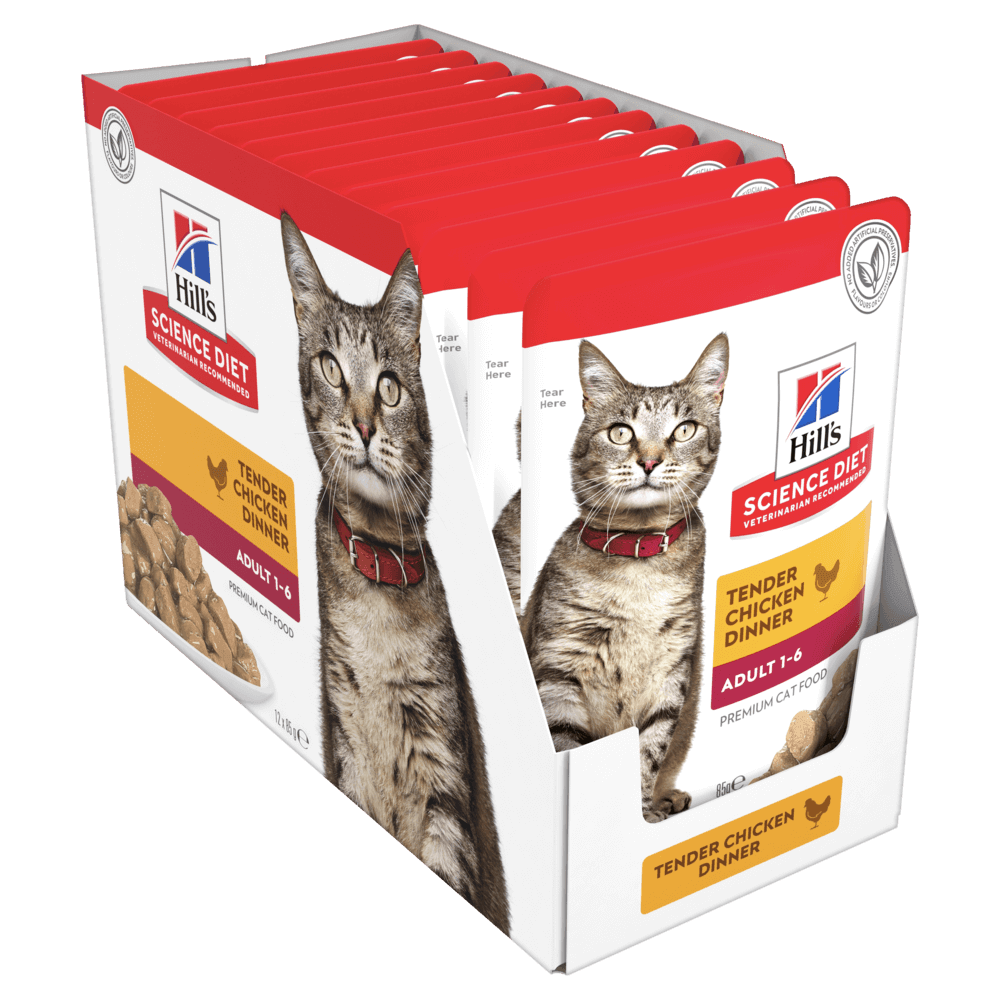 Hill’s – Science Diet – Wet Food – Adult Cat - 12 x 85g Pouches - The Pet Standard