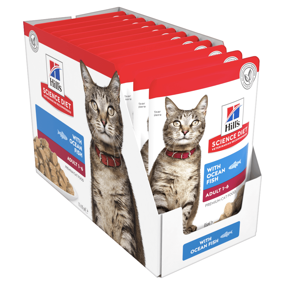 Hill’s – Science Diet – Wet Food – Adult Cat - 12 x 85g Pouches - The Pet Standard
