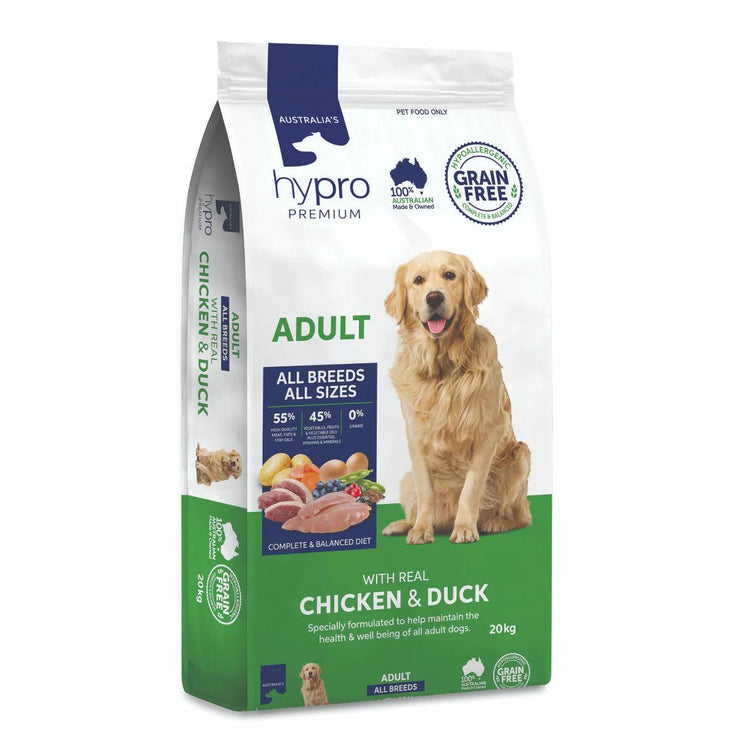 Hypro Premium – Adult Dog – GRAIN FREE – Chicken & Duck - The Pet Standard