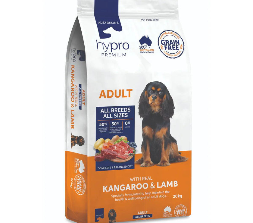 Hypro Premium – Adult Dog – GRAIN FREE – Kangaroo & Lamb - The Pet Standard