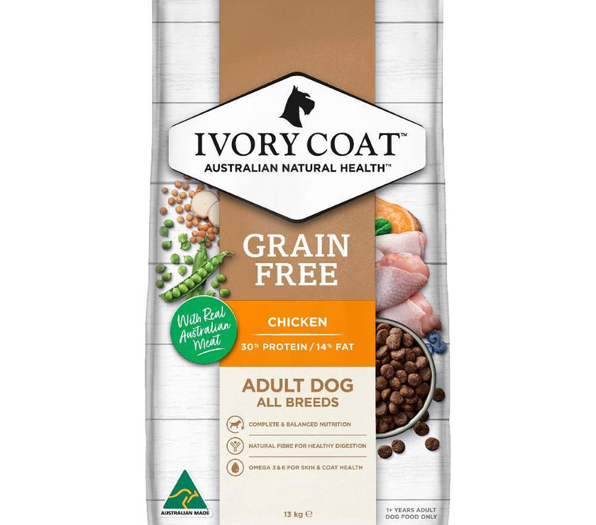 Ivory Coat – Adult Dog – GRAIN FREE – Chicken - The Pet Standard