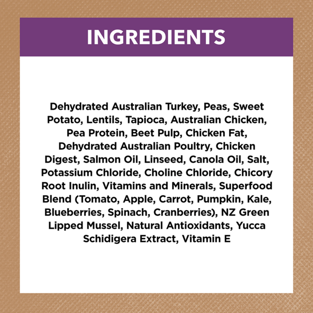 Mature Dog Food – Turkey – GRAIN FREE