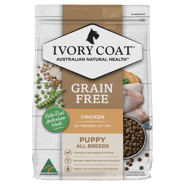 Ivory Coat – Puppy – GRAIN FREE – Chicken - The Pet Standard