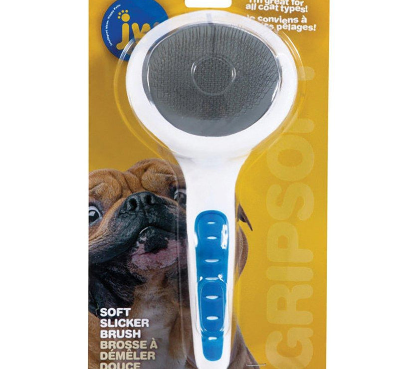 JW – Gripsoft – Slicker Brush – Soft Pins – Regular - The Pet Standard