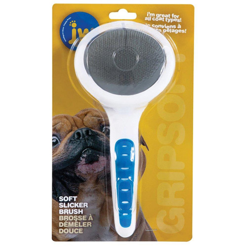 JW – Gripsoft – Slicker Brush – Soft Pins – Regular - The Pet Standard