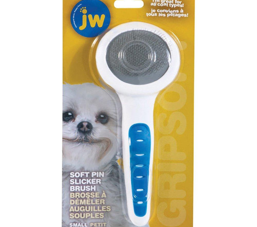 JW – Gripsoft – Slicker Brush – Soft Pins – Small - The Pet Standard