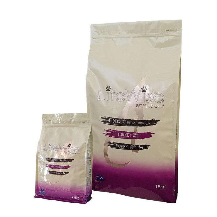 LifeWise – Puppy Stage 3 – GRAIN FREE – Turkey – Large Bites - The Pet Standard