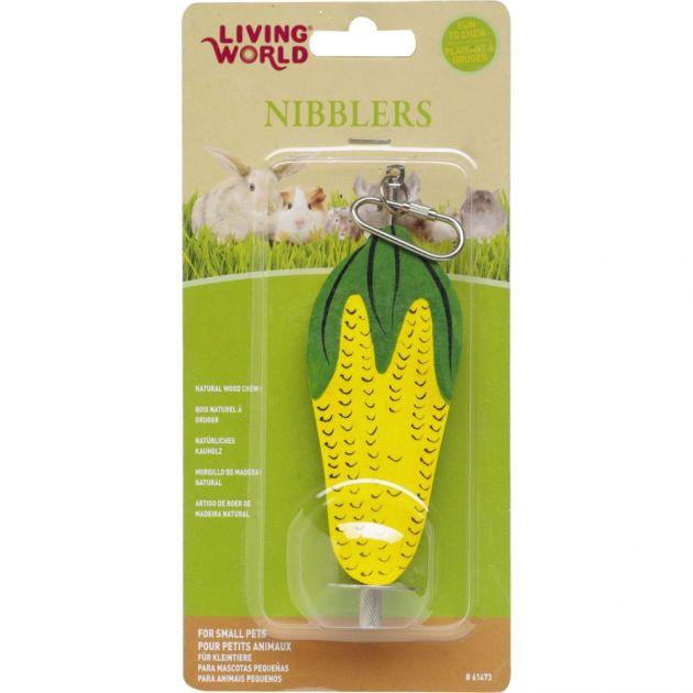 Living World – Nibbler – Small Animal – Corn on Stick – Large - The Pet Standard