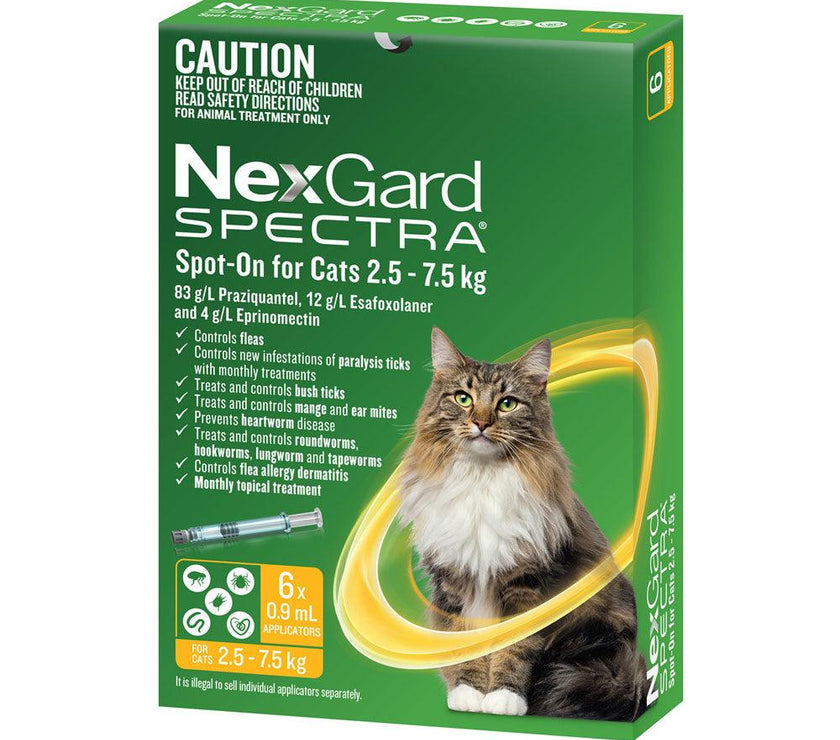 NexGard SPECTRA – Spot-On for Cats 2.5 – 7.5kg - The Pet Standard