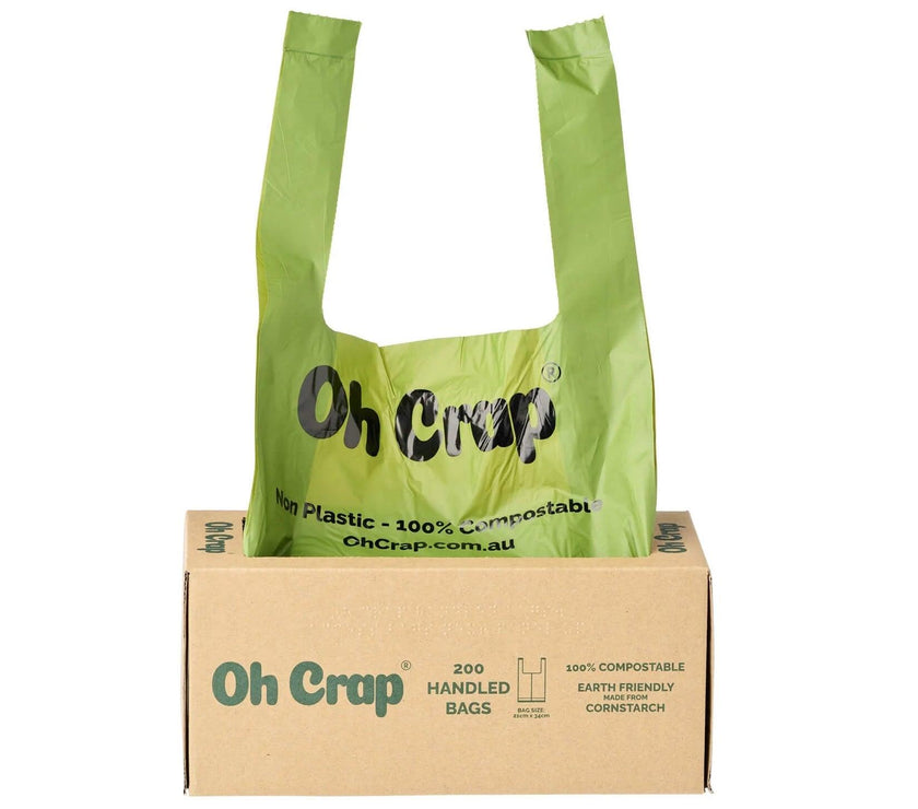 Oh Crap – Compostable Dog Poop Bags With Handles - The Pet Standard