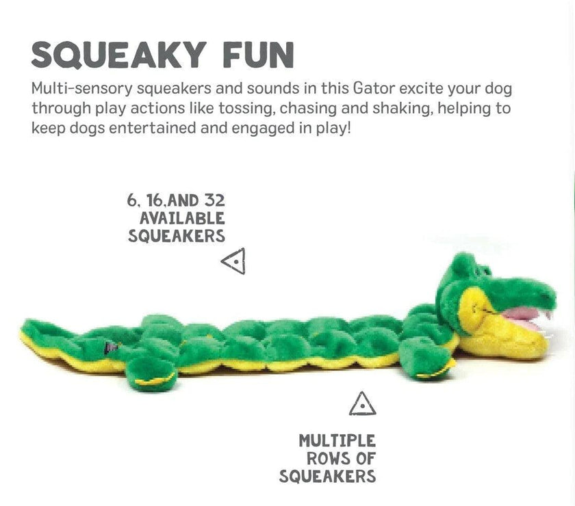 Outward Hound – Squeaker Matz – Gator - The Pet Standard