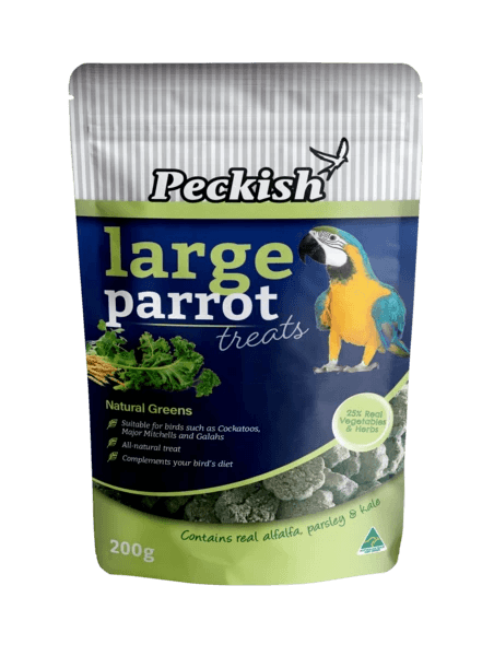 Peckish – Large Parrot Treats – Natural Greens - The Pet Standard