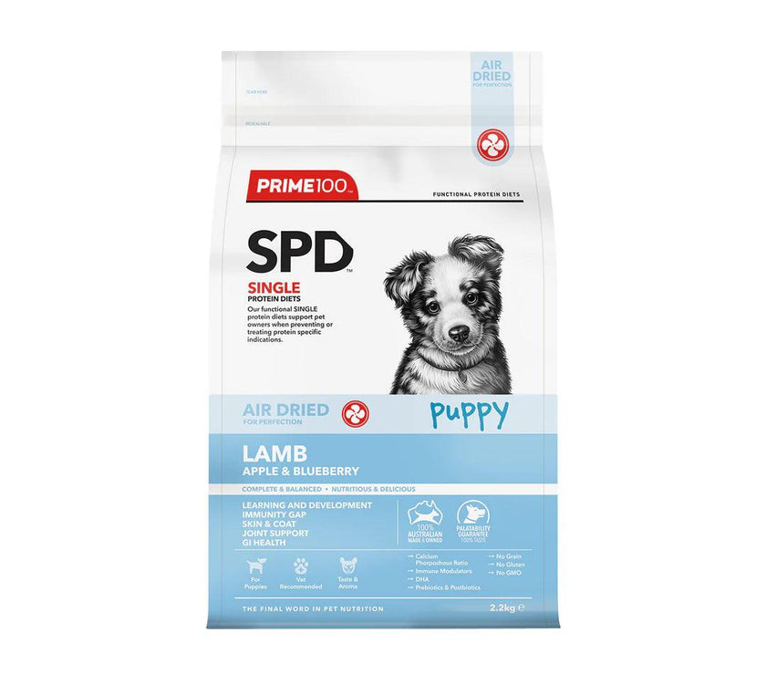 Prime100 – SPD Air Dried – Lamb, Apple & Blueberry – Puppy - The Pet Standard