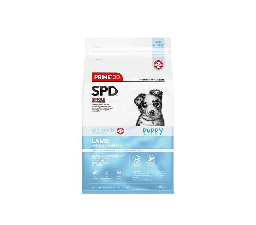 Prime100 – SPD Air Dried – Lamb, Apple & Blueberry – Puppy - The Pet Standard