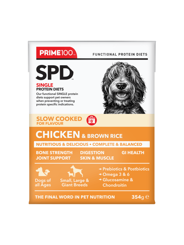 Prime100 – SPD Slow Cooked Chicken & Brown Rice - The Pet Standard