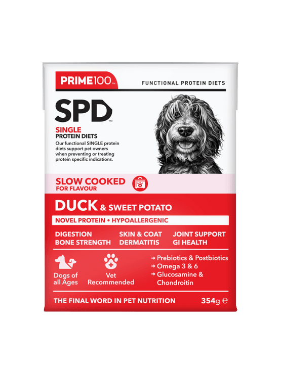 Prime100 – SPD Slow Cooked Duck & Sweet Potato - The Pet Standard