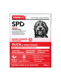 Prime100 – SPD Slow Cooked Duck & Sweet Potato - The Pet Standard