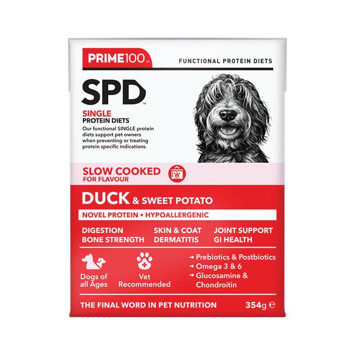 Prime100 – SPD Slow Cooked Duck & Sweet Potato - The Pet Standard