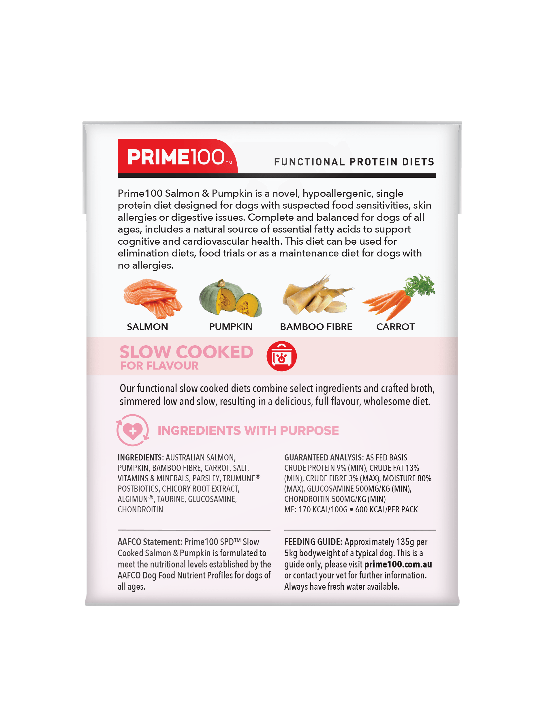 Prime100 – SPD Slow Cooked Salmon & Pumpkin - The Pet Standard