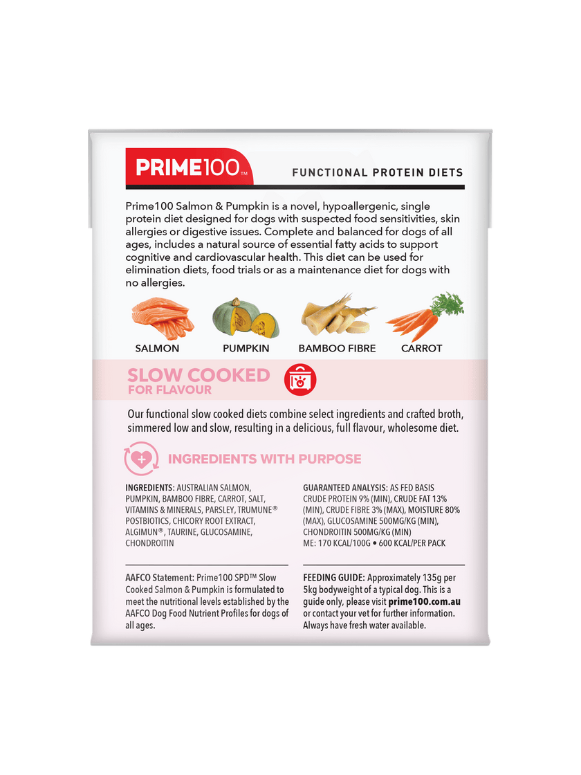 Prime100 – SPD Slow Cooked Salmon & Pumpkin - The Pet Standard