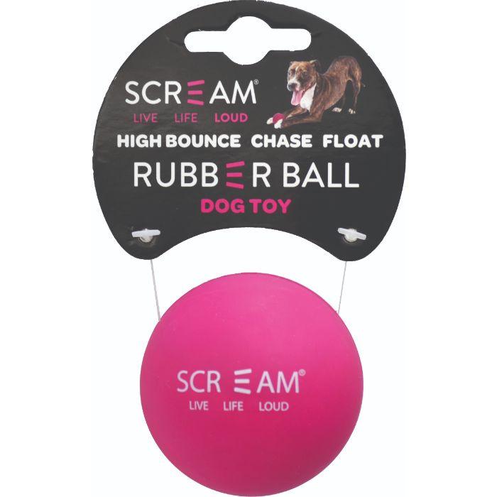 Scream – Rubber Ball - The Pet Standard