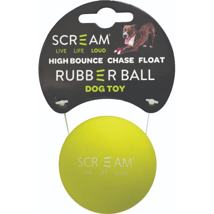 Scream – Rubber Ball - The Pet Standard