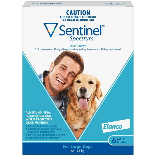 Sentinel Spectrum – All-Round Flea, Heartworm & Worm - The Pet Standard