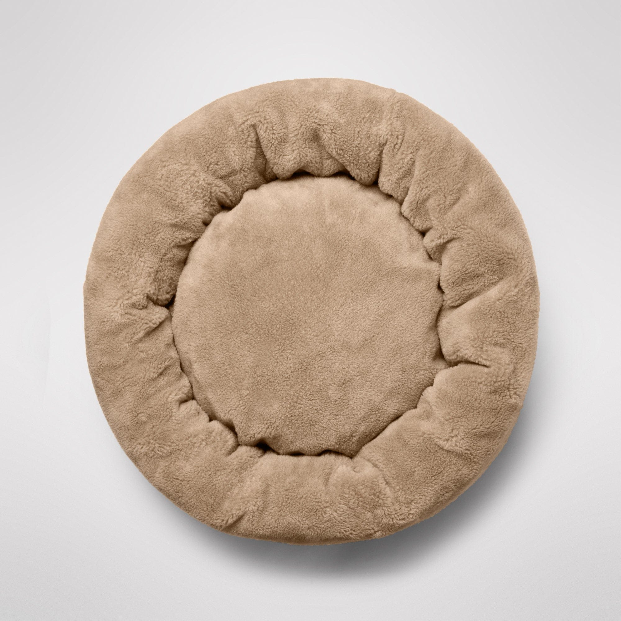 MiniJumbuk Sleep Calm Oasis Dog Bed – Fawn Calming Donut Bed