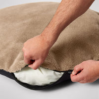 MiniJumbuk Sleep Calm Oasis Dog Bed – Storm Grey Calming Donut Bed
