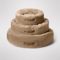 MiniJumbuk Sleep Calm Oasis Dog Bed – Fawn Calming Donut Bed
