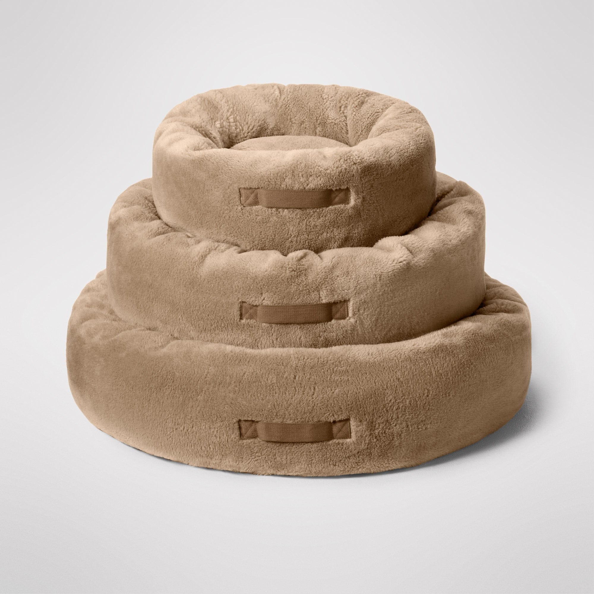 MiniJumbuk Sleep Calm Oasis Dog Bed – Fawn Calming Donut Bed - image 3
