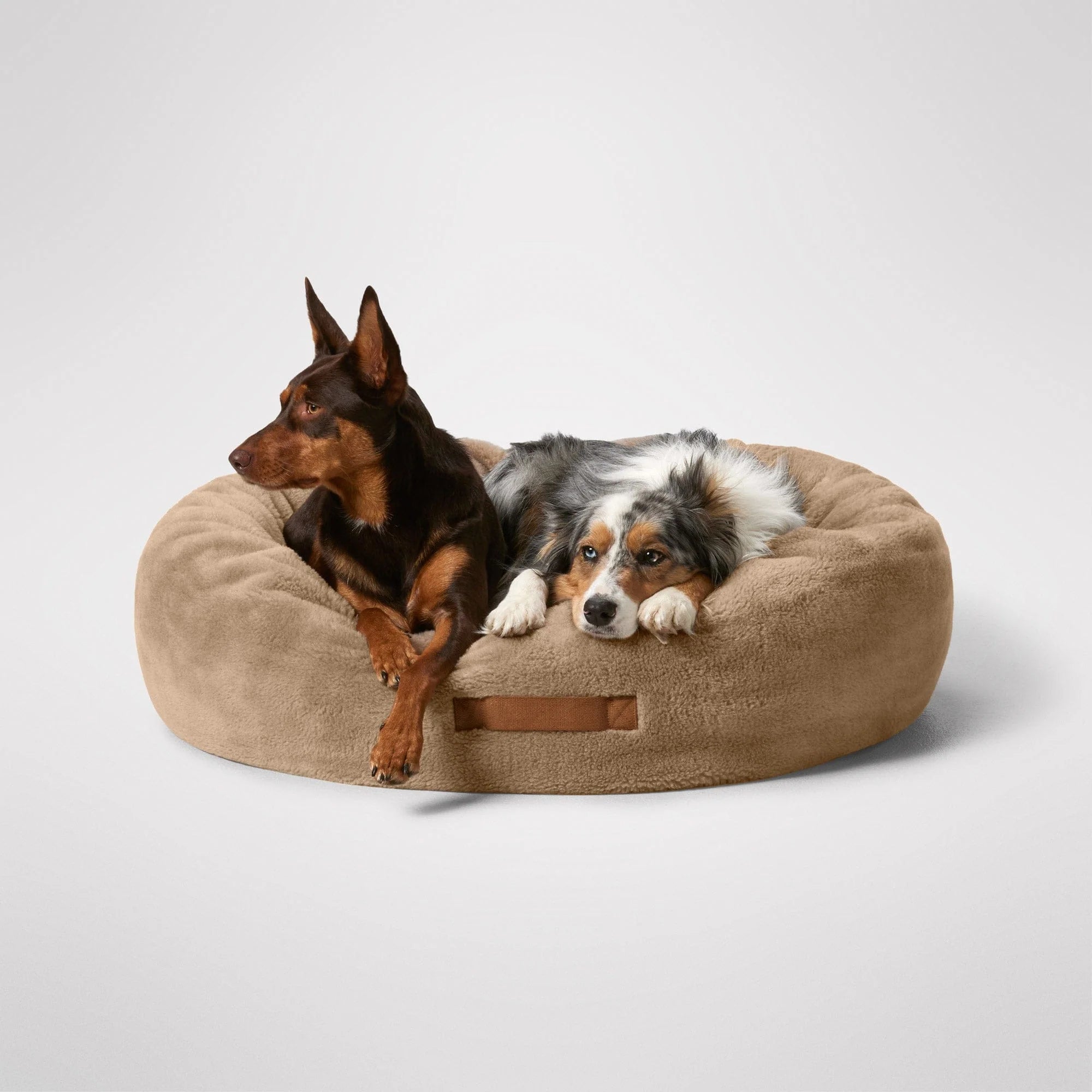 MiniJumbuk Sleep Calm Oasis Dog Bed – Fawn Calming Donut Bed - image 7