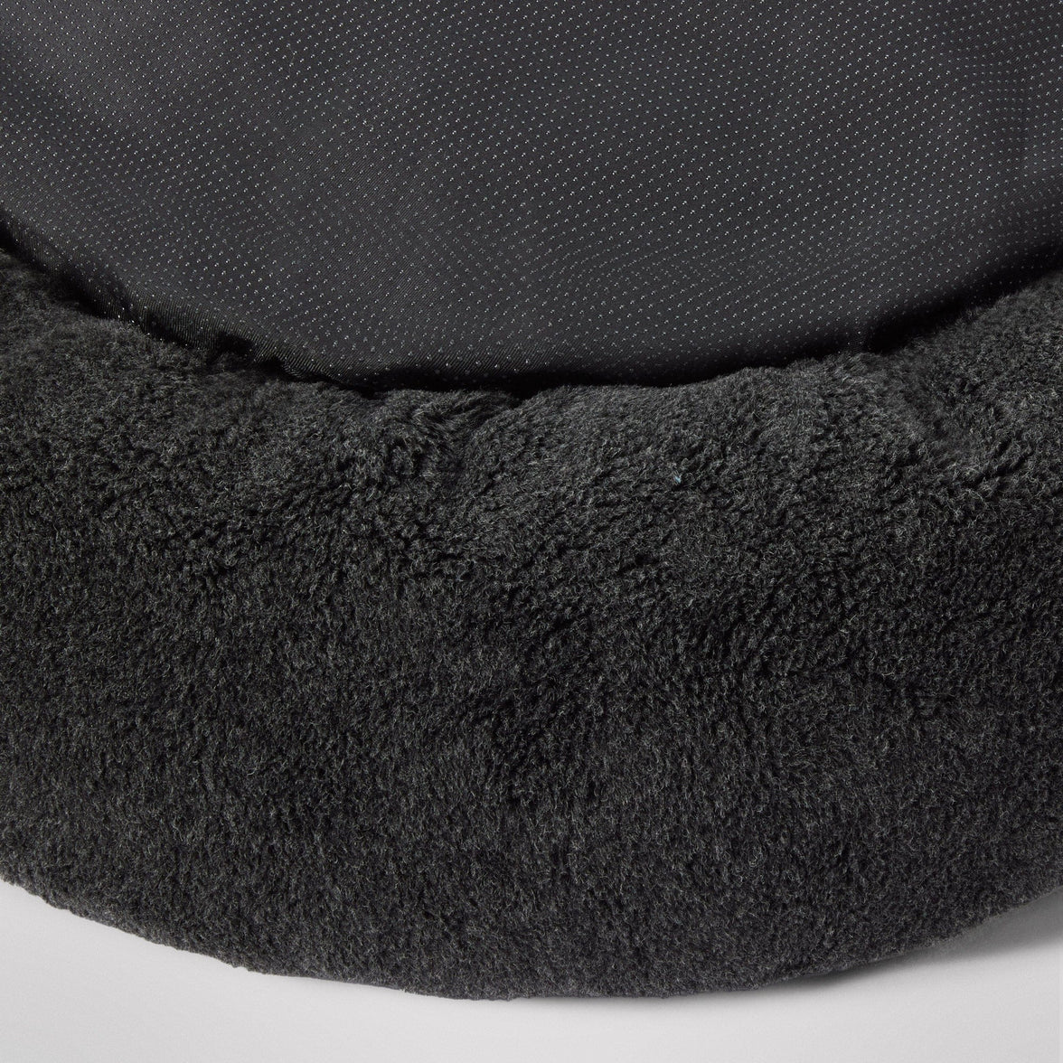 MiniJumbuk Sleep Calm Oasis Dog Bed – Storm Grey Calming Donut Bed