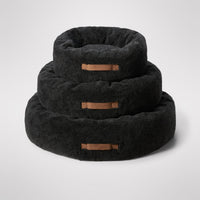 MiniJumbuk Sleep Calm Oasis Dog Bed – Storm Grey Calming Donut Bed