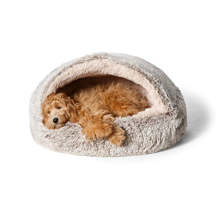 Snooza – Calming Hoodie Cuddler – Mink - The Pet Standard