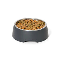 Snooza – Concrete & Stainless Steel Bowl – Charcoal - The Pet Standard