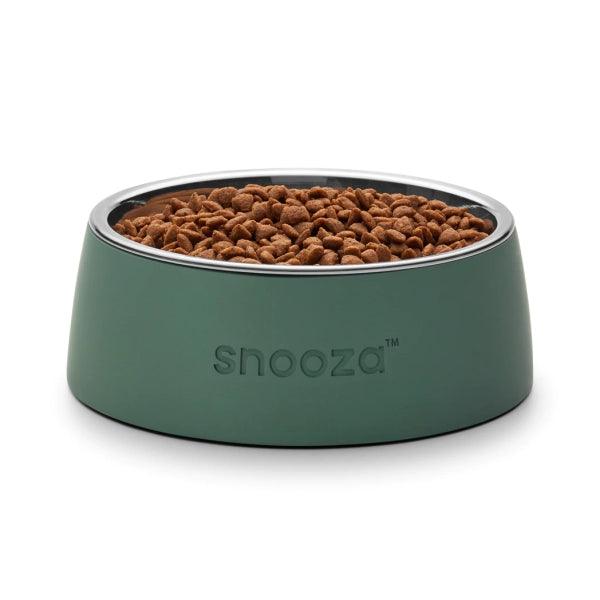 Snooza – Concrete & Stainless Steel Bowl – Sage Green - The Pet Standard