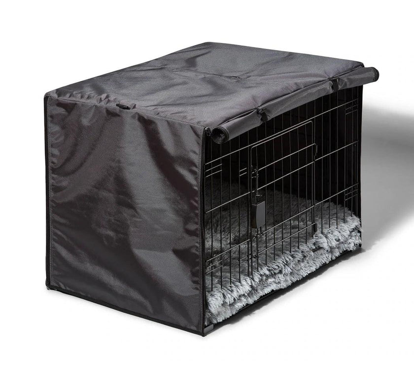 Snooza – Dog – 2 in 1 – Convertible Crate Cover – Grey - The Pet Standard