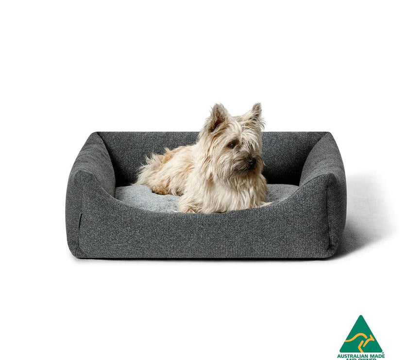 Snooza – Low Front Lounger – Grey - The Pet Standard