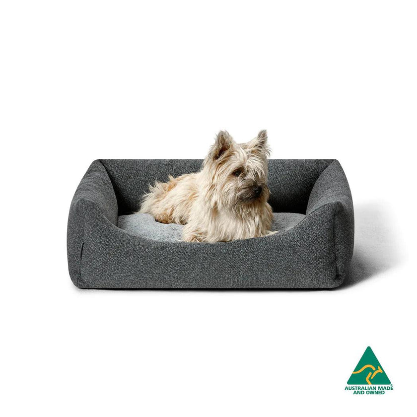 Snooza – Low Front Lounger – Grey - The Pet Standard