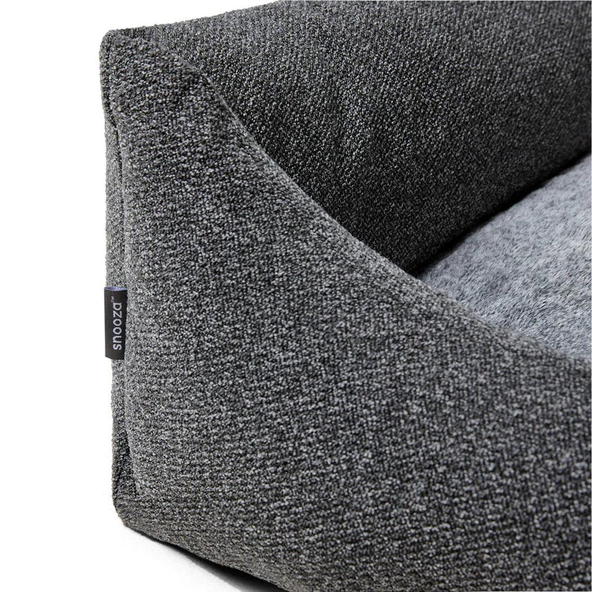 Snooza – Low Front Lounger – Grey - The Pet Standard