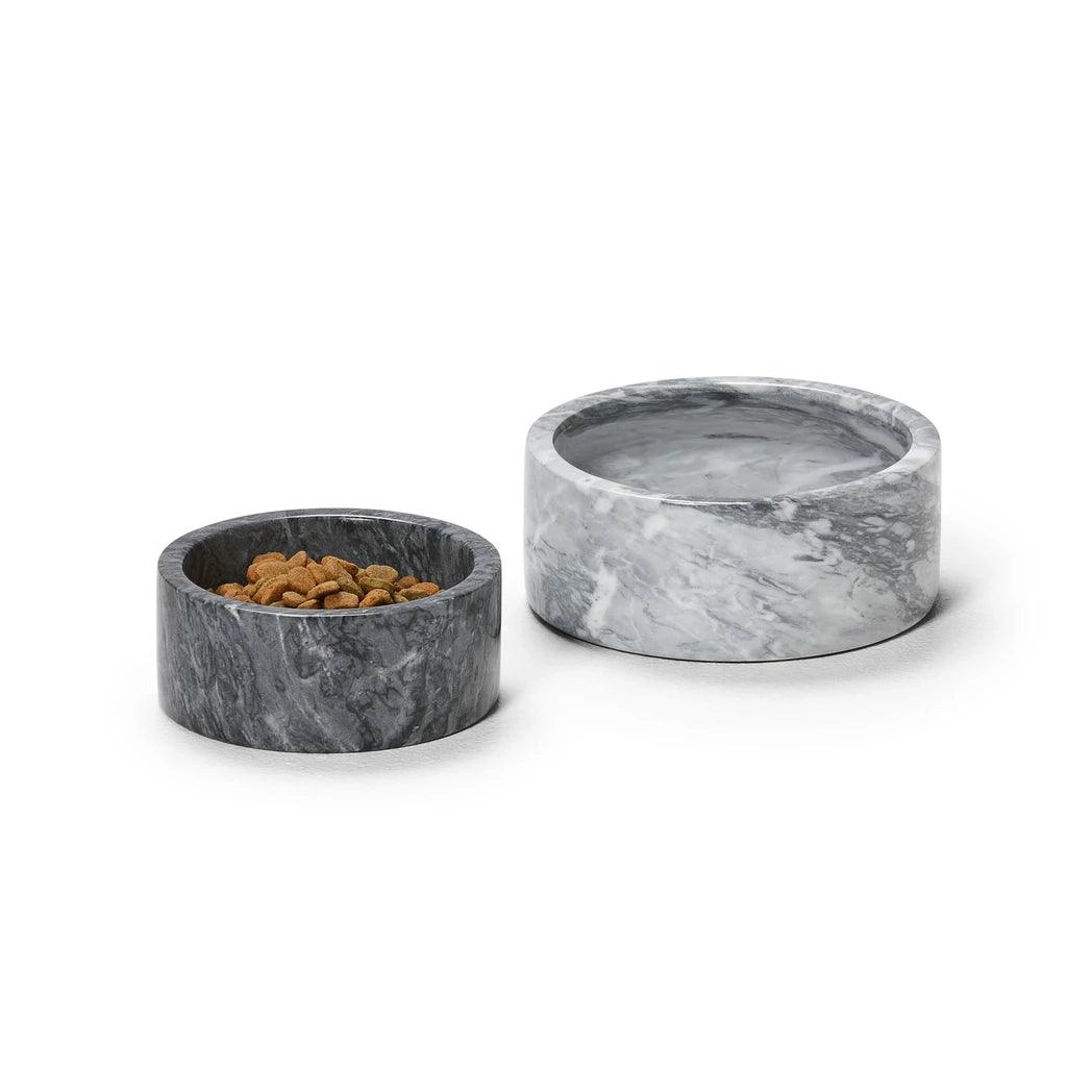 Snooza – Marble Pet Bowl – Charcoal - The Pet Standard