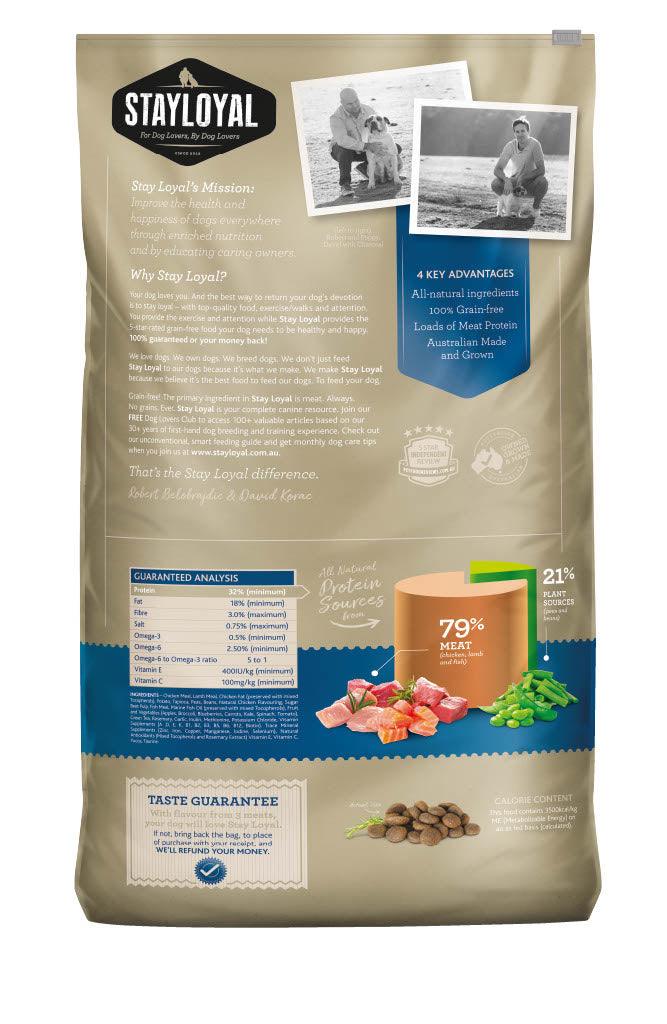 Stay Loyal – Holistic Meat Blend of Chicken, Lamb & Fish – GRAIN FREE - The Pet Standard