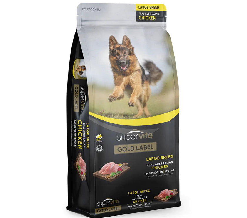 Supervite Gold Label – Adult Dog – Large Breed – Australian Chicken - The Pet Standard