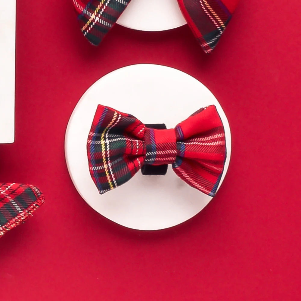 Dogs Bow Tie – Tartan - image 2