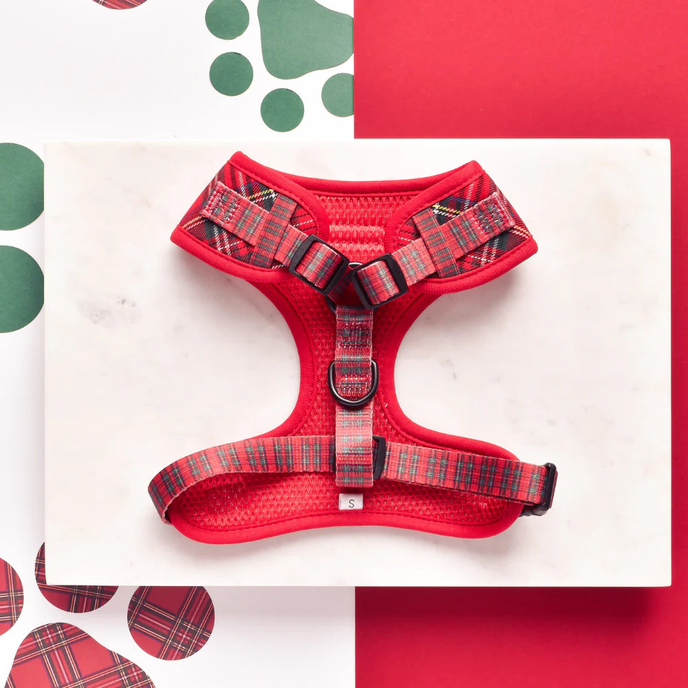 Dogs Adjustable Neck Harness – Tartan - image 5