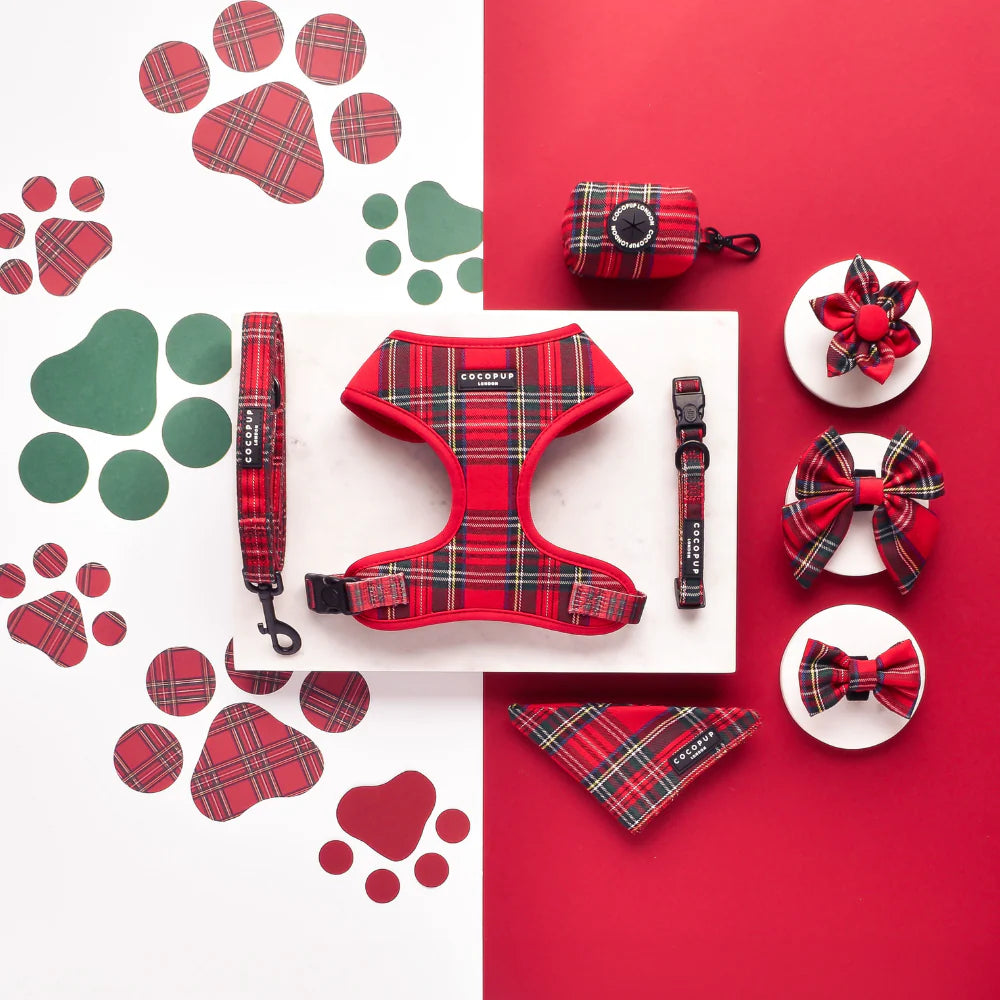 Dogs Adjustable Neck Harness – Tartan - image 2