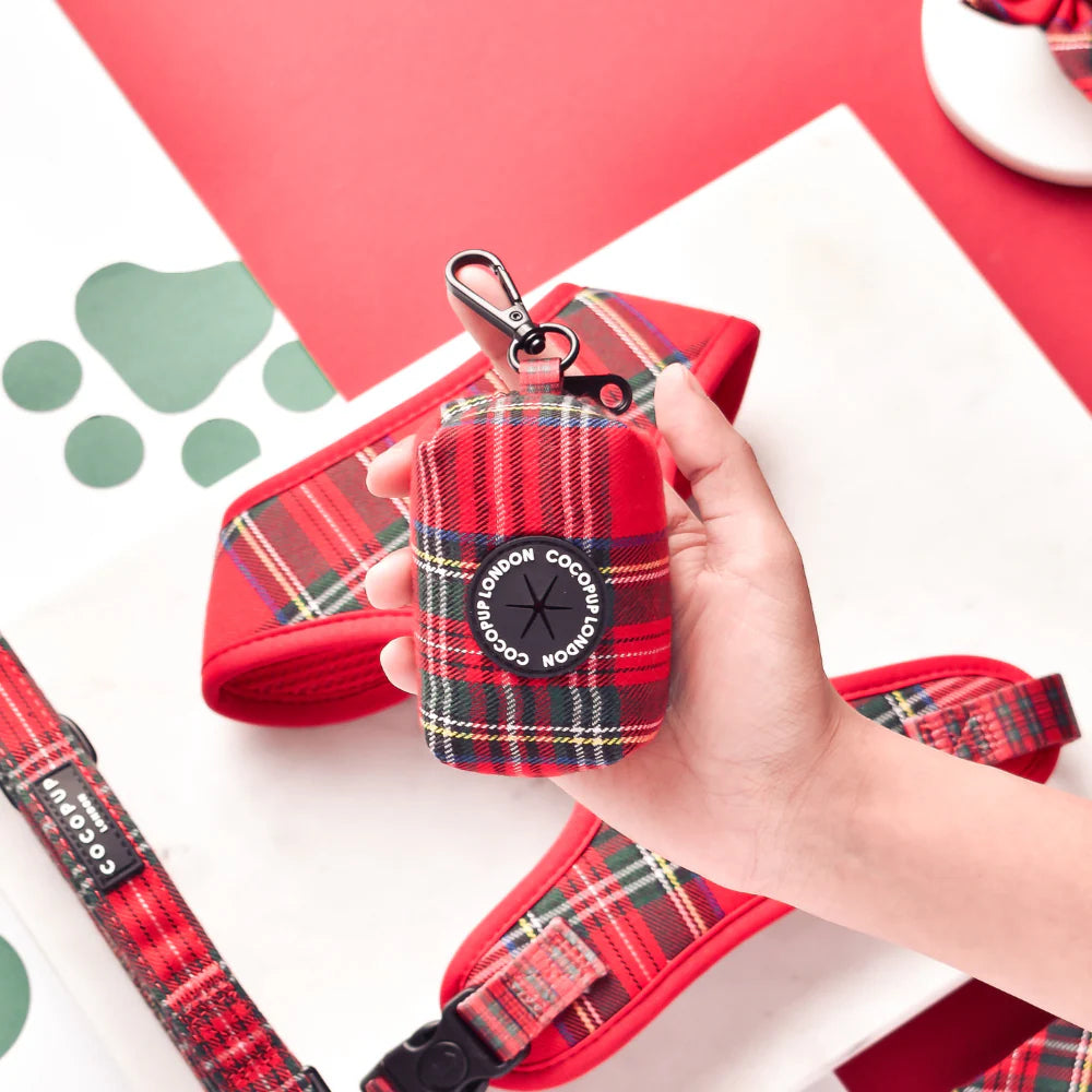 Dogs Poop Bag Holder – Tartan